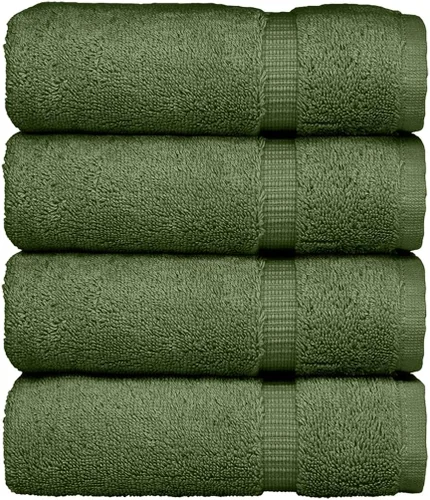 Miniatura 14 de Colección de calidad de hotel y spa, altamente absorbente y de secado rápido, 100% algodón turco, 750+ GSM, toallas ecológicas, toallas con borde