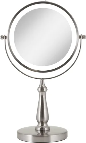 Miniatura 5 de Zadro Espejo de maquillaje con luz LED con aumento y cabeza giratoria, funciona con pilas AAA, los mejores espejos de tocador de encimera