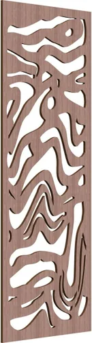 Miniatura 74 de 9 3/8"W x 24 3/8"H x 1/4"T Northfield Decorativos Paneles de Pared de Madera Calado, Abedul