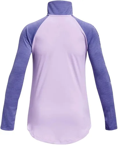 Miniatura 2 de Under Armour Camiseta Tech Graphic de manga larga con media cremallera para niñas