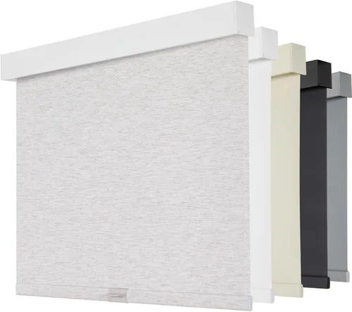 Miniatura 7 de Persilux Persianas enrollables opacas inalámbricas para ventanas, parada libre con cenefa, persianas de tela con aislamiento térmico, protección UV