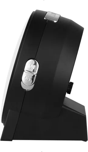 Miniatura 8 de Reloj despertador analógico sin tictac de 4.3 pulgadas, lectura silenciosa para personas mayores, fácil de configurar, alarma de aumento gradual