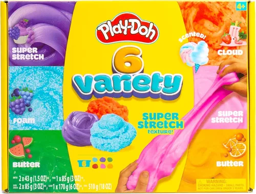 Miniatura 12 de Play-Doh Juego variado de 12 unidades de Playdoh súper elástico, regalos para niños, juguetes populares, recuerdos de fiesta para edades de 8 a 12