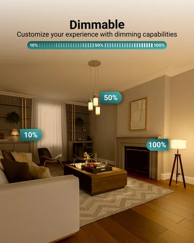 Miniatura 6 de Sunco - Paquete de 10 bombillas LED GU24 A19, 2 puntas, 800 LM, 9 W (equivalente a 60 W), blanco cálido de 3000 K, regulable, base de pines GU24