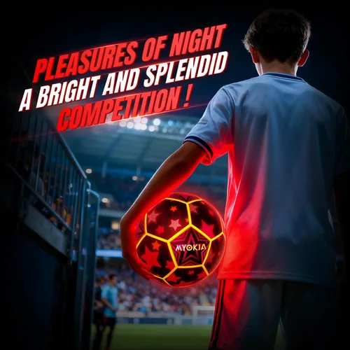 Miniatura 6 de Balón de fútbol iluminado que brilla en la oscuridad, tamaño 5, regalos deportivos para interiores y exteriores, ideas de cumpleaños para niños de 3