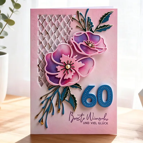 Miniatura 15 de Lapoo Troquel de corte de flores para álbumes de recortes, troqueles de corte de metal duradero para álbumes de recortes, álbum de fotos, tarjeta