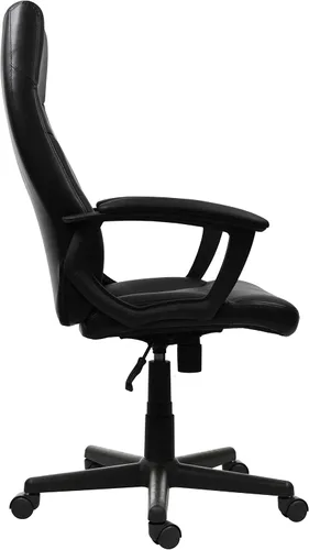Miniatura 6 de Techni Mobili - Silla de oficina de piel sintética, altura ajustable, color negro PU leather executive chair, padded armrests, height adjustable