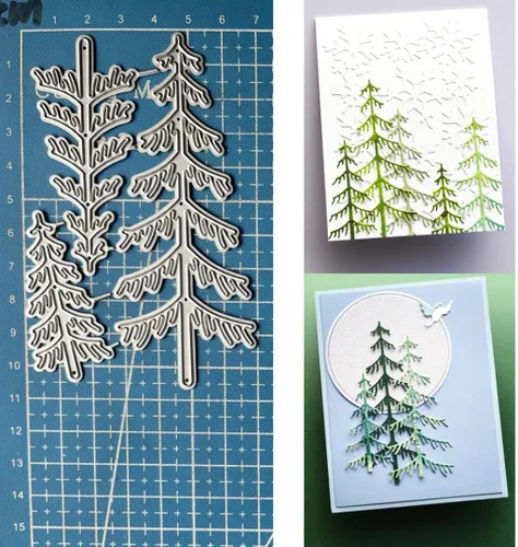 Miniatura 11 de Troqueles para álbum de recortes, troqueles de metal de Navidad para hacer tarjetas, plantilla de perforación para manualidades de papel, plantillas