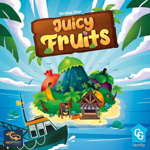 Miniatura 5 de Capstone Games: Juicy Fruits, juego de mesa de estrategia, juego rápido y fácil, cultiva deliciosas frutas en el paraíso de 1 a 4 jugadores, tiempo