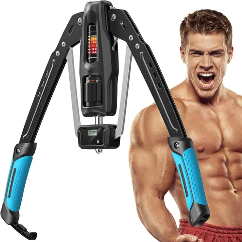 Merach Ejercitador de brazo Twister, Potencia hidráulica de 22-440 libras, Expansor de pecho ajustable para el hogar, Equipo de entrenamiento