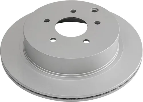 Miniatura 4 de TRQ Kit de pastillas de freno de cerámica premium traseras y rotor recubierto con productos químicos compatibles con Nissan