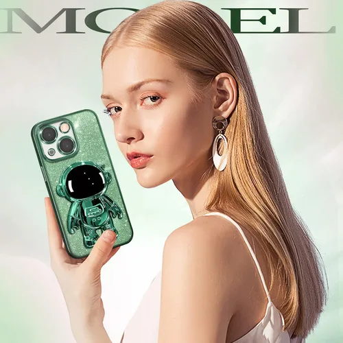 Miniatura 119 de Buleens Funda para iPhone 11 Pro Max Astronauta, Fundas Transparentes para iPhone 11 ProMax con Papel con Purpurina y Soporte de Astronauta, Mujeres