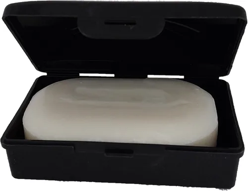 Miniatura 5 de American Comb: Jabonera - Negro - 1 unidad - Fabricado en EE. UU. - Jabonera con tapa con bisagras y cierre seguro