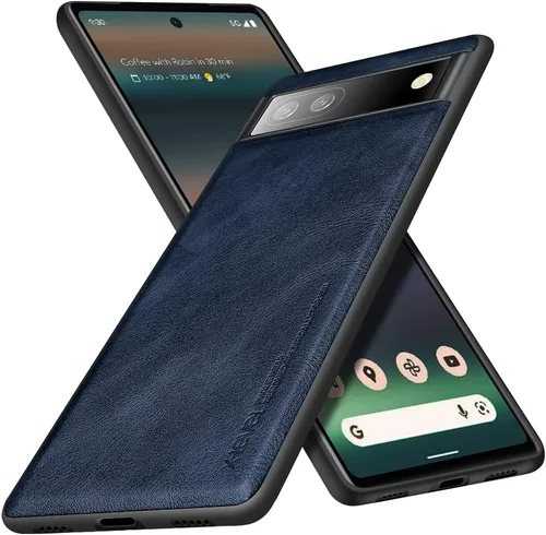 Miniatura 10 de X-level Funda delgada de piel sintética para Google Pixel 6A, funda delgada y delgada de TPU suave, a prueba de golpes, funda protectora para Google