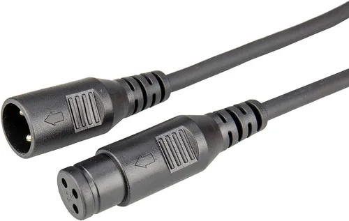 Miniatura 2 de Cable DMX 4 paquetes de cables XLR de 15 pies macho hembra DMX cables DMX DMX conector XLR de 3 pines, cable de iluminación DMX XLR para luces