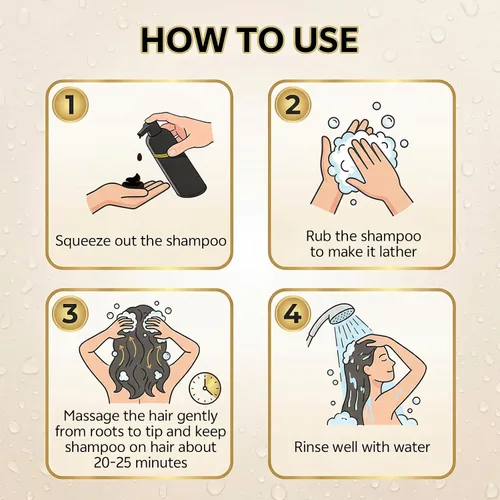 Miniatura 5 de JUANCHI - Champú negro para teñir el cabello 3 en 1, champú negro tinte para el cabello para cobertura de canas, color de cabello para mujeres