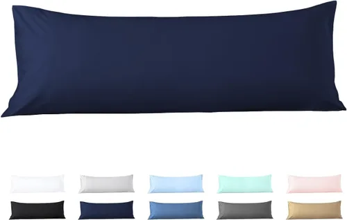 Miniatura 12 de Beddingstar - Funda de almohada con cierre de cremallera, 1 funda de almohada corporal de 500 hilos, 100 % algodón egipcio puro