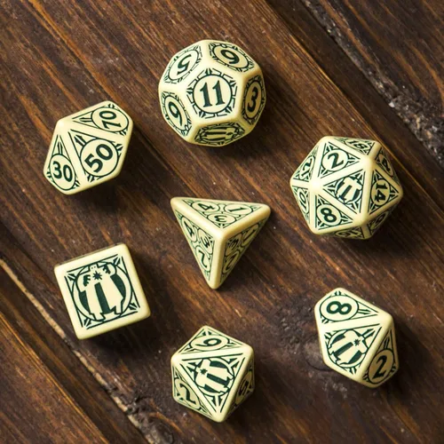 Miniatura 4 de Q WORKSHOP Pathfinder Playtest RPG Juego de dados 7 piezas ornamentadas