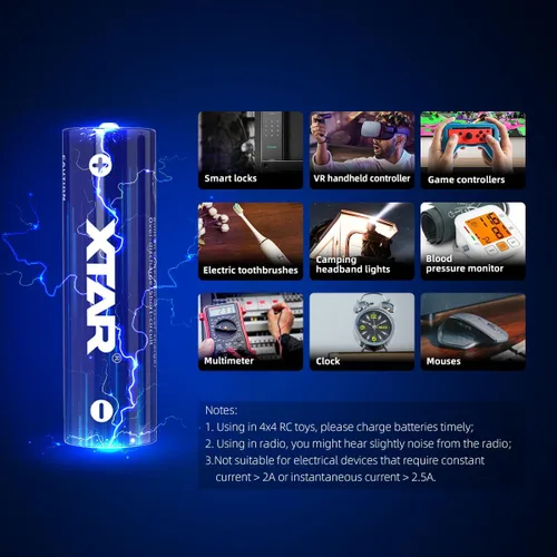 Miniatura 5 de Baterías AA XTAR 1.5V 4150mWh (4 piezas 1.5V AA 4150mWh)