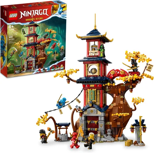 Miniatura 7 de LEGO NINJAGO Templo de los Dragones de Energía Centrales 71795, juguete de construcción con un templo NINJAGO y 6 minifiguras incluyendo Cole, Kai