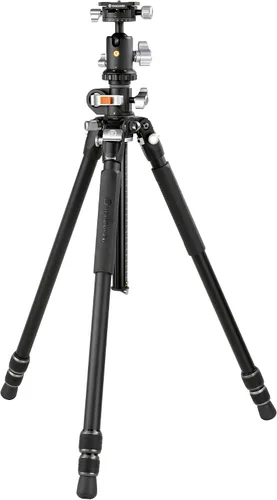 Vanguard Trípode de aluminio VEO3+263AB160S con columna central multiángulo y cabezal de bola VEO BH-160S de doble eje
