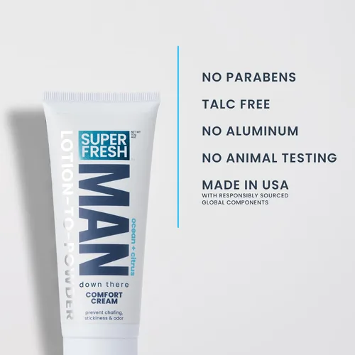 Miniatura 5 de Super Fresh Desodorante de bola para hombres – Protección en polvo Previene partes adhesivas y olores del hombre Sin talco, sin parabenos, sin
