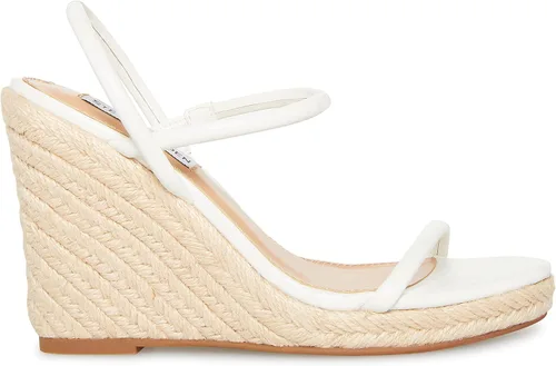 Miniatura 6 de Steve Madden Sandalias de tacón Udell para mujer, Cuero Blanco