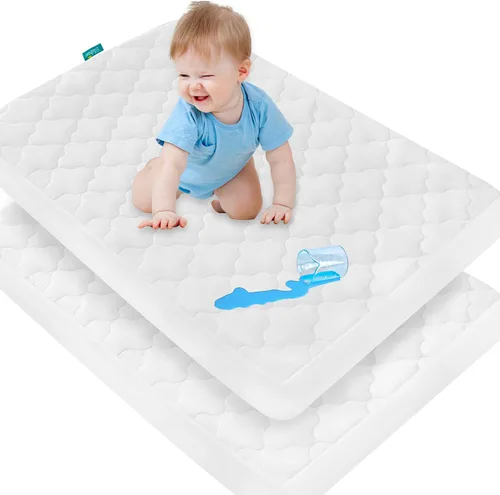 Miniatura 5 de Pack and Play - Protector de colchón ajustable impermeable para colchón de corral, compatible con Graco Pack n Play & Dream On Me & Pamo Babe, Negro