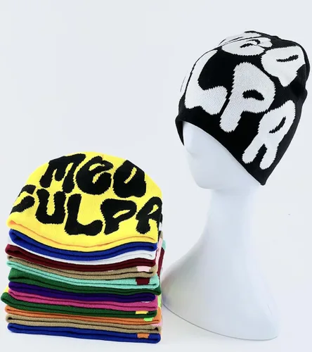 Miniatura 4 de Y2K - Gorros de lana para mujer, gorro de punto acrílico para mujer, gorro de punto inalámbrico para invierno