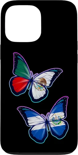 Miniatura 24 de El Salvador y México bicultural Roots - Carcasa para iPhone 17 (versión mariposa)