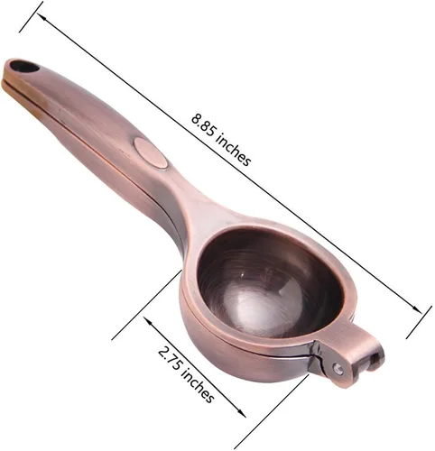 Miniatura 7 de Exprimidor de limón de acero inoxidable/exprimidor de limas, manual manual de mano, exprimidor de cítricos de metal, cuenco extra grande de 2.7
