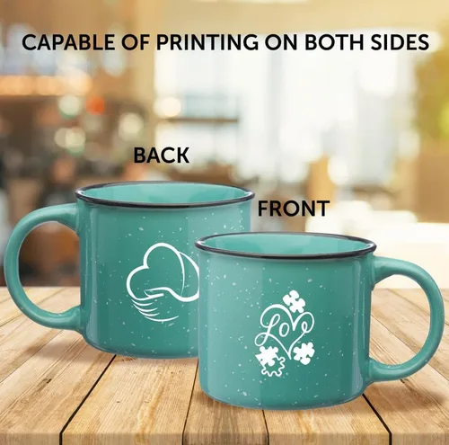 Miniatura 6 de DISCOUNT PROMOS Juego de 100 tazas de café personalizadas de cerámica para fogata, 13 onzas, paquete personalizado a granel, perfecto para té