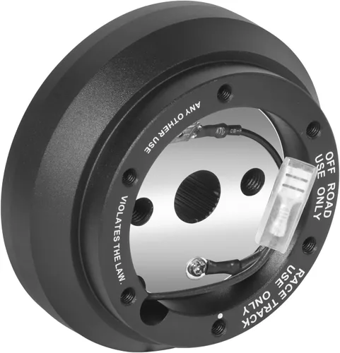 Miniatura 6 de NRG Innovations NRG-SRK-140H Adaptador de buje corto de liberación rápida para volante estilo carrera, patrón de pernos 6 X 70mm, cuerpo negro