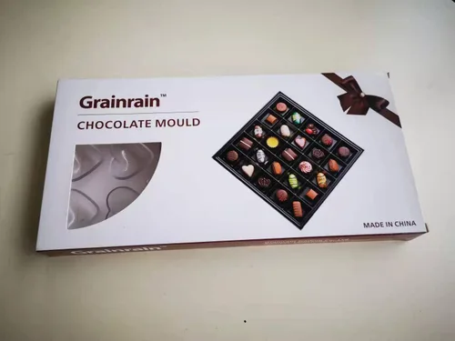 Miniatura 5 de Molde de policarbonato para chocolate, molde de caramelo DIY, molde de plástico duro transparente para hornear, herramientas de pastelería