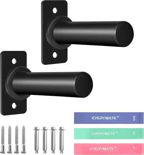 Miniatura 9 de EVERYMATE Soporte para placas de peso, soporte de placa de peso de montaje en pared para placas de parachoques, capacidad máxima de peso de 330