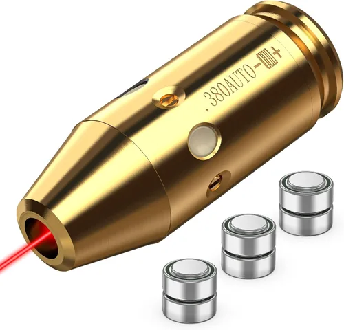 Miniatura 9 de MidTen Rojo Bore Sight Láser 380AUTO/300BLK/.40/30-30WIN/.44 Cal/7MM Láser Boresighter Rojo Láser de Apuntado con 6 piezas