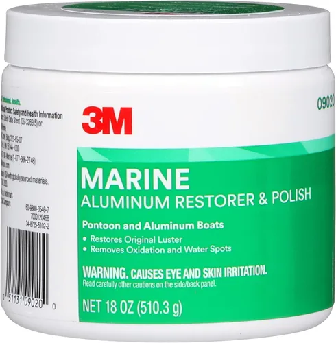 Miniatura 6 de 3M Restaurador y Pulidor de Aluminio Marino, 09020, 18 oz, para Detallado Marino, Elimina la Oxidación Severa y el Deslustre, 1 Tubo