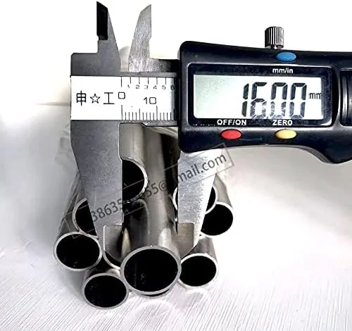 Tubo de acero de 0.630 in Tubo de acero inoxidable de 0.591 in Tubo de acero de 0.551 in Tubo de metal de 0.512 in Tubo redondo de 0.472 in Tubos de