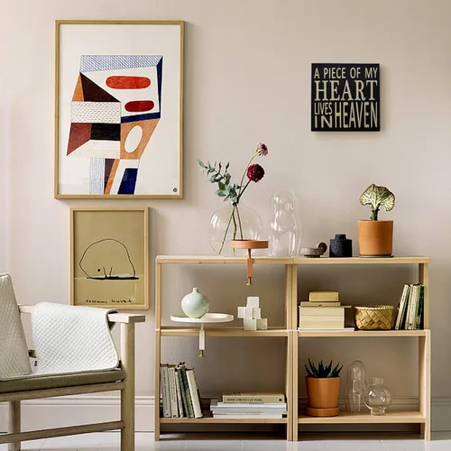 Miniatura 4 de Cartel de madera con texto en inglés "Saying A Piece of My Heart Lives in Heaven", decoración de oficina para escritorio, cubículo, caja de citas