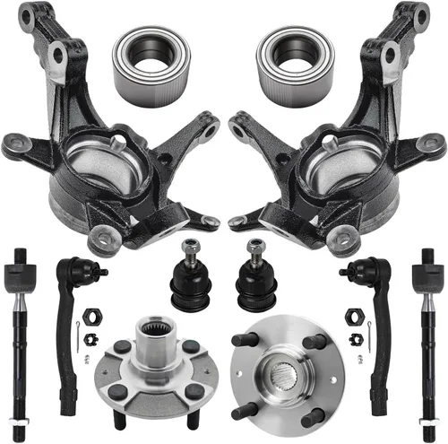 Miniatura 96 de Detroit Axle - Nudos de dirección delanteros de 2.5L de 2 piezas para Toyota 12-17 Camry, 2 nudos de dirección y conjunto de rodamiento de rueda