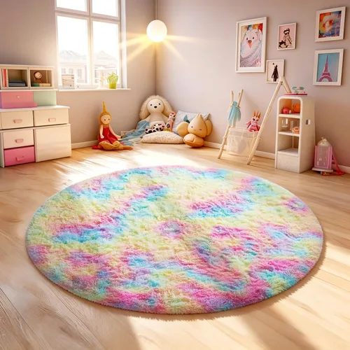 Miniatura 157 de Ophanie - Alfombras para sala de estar, antideslizante y suave, de felpa grandes y peludas para dormitorio, peludas para niños y niñas, decoración