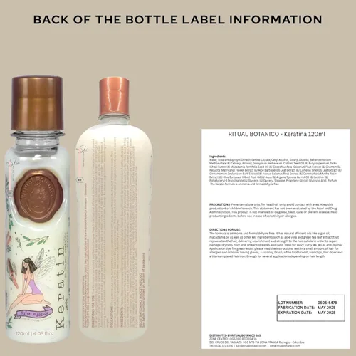 Miniatura 2 de Ritual Botánico Keratina Orgánica Tratamiento para alisar, reparar y relajar el cabello Todos los ingredientes naturales, orgánicos y veganos