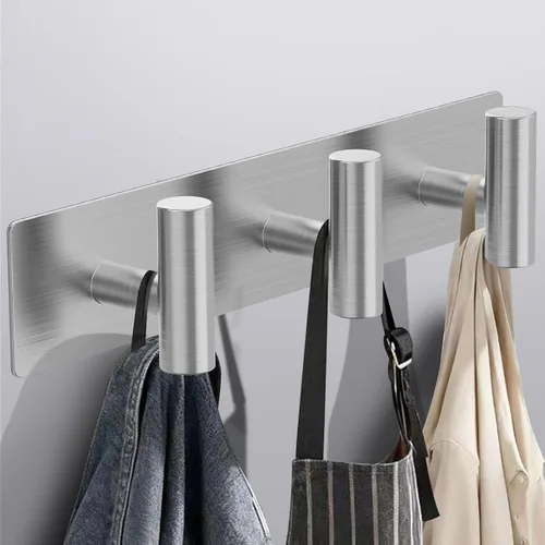 Miniatura 8 de Bntuk Perchero de pared – 3 ganchos para abrigos, toalleros para batas de baño, bolsas, llaves, perchero para sombreros, organizador de toallas