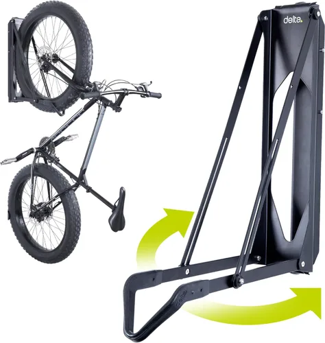 Miniatura 7 de Delta Cycle - Estante de almacenamiento para bicicletas Pivot – Soporte de pared para garaje giratorio para ahorrar espacio – No requiere elevación