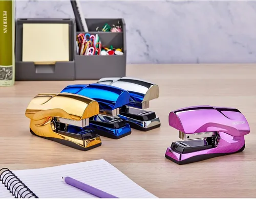 Miniatura 3 de Bostitch Grapadora resistente para oficina, capacidad de 40 hojas, sin atascos, media tira, cabe en la palma de tu mano, para aula, oficina