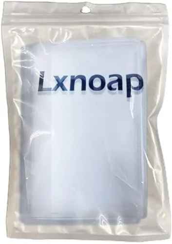 Miniatura 4 de Lxnoap Tarjetero de plástico transparente para tarjeta de crédito, Transparente, Cartera con tarjetero