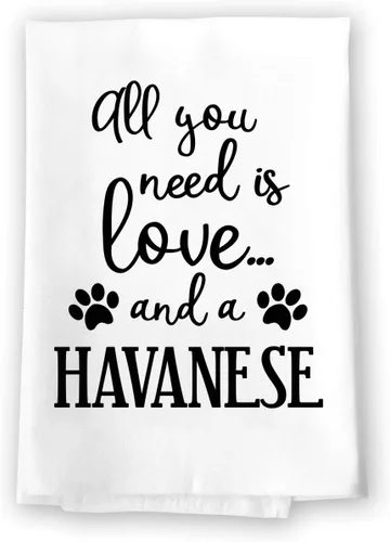 Miniatura 9 de Honey Dew Gifts Toallas divertidas, All You Need is Love and a Cavalier King Charles Spaniel, toalla de cocina para amantes de los perros, toalla