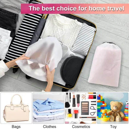 Miniatura 4 de Paquete de 18 bolsas de zapatos para viajes, 11.8 x 15.7 pulgadas, bolsas de viaje para zapatos para empacar, bolsa de viaje para zapatos, bolsas