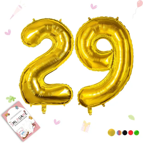 Miniatura 62 de Globos de números de 40 pulgadas del 0 al 9 dorados grandes del número 0, globos digitales para suministros de decoración de celebración de fiesta