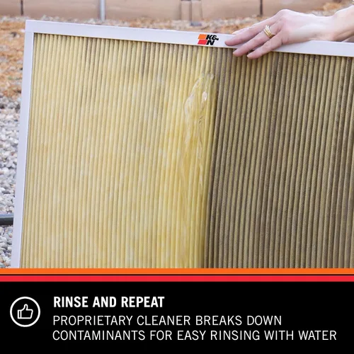 Miniatura 5 de K&N Limpiador de filtro HVAC: limpiador y refresco de filtro de botella de spray de 32 onzas; restaura el rendimiento del filtro de aire K&N Home